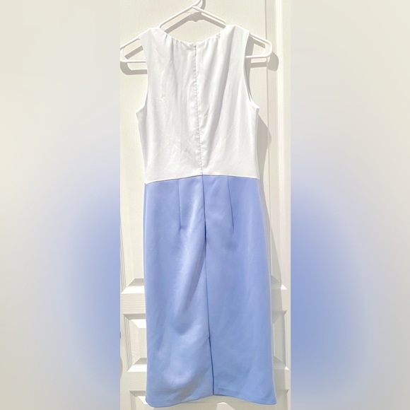 Ted Baker Zamelid Sleeveless Color Block Pencil Sheath Dress w Front Keyhole - Picture 6 of 10